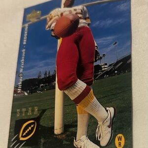 Men's Red and White Athletic Socks